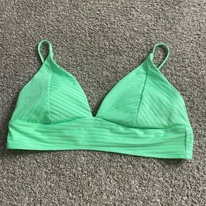Lime Green bathing suit top sz xl
